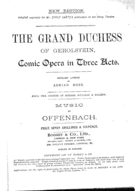 La grande-duchesse de Gérolstein