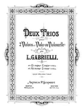 2 Trios for Violins and Viola or Cello