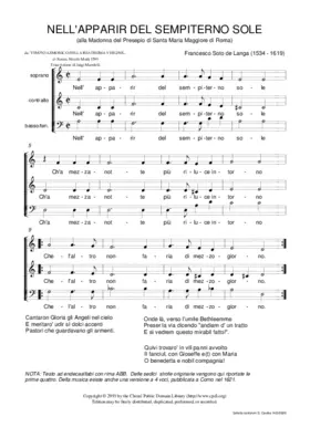 Nell'apparir del sempiterno sole