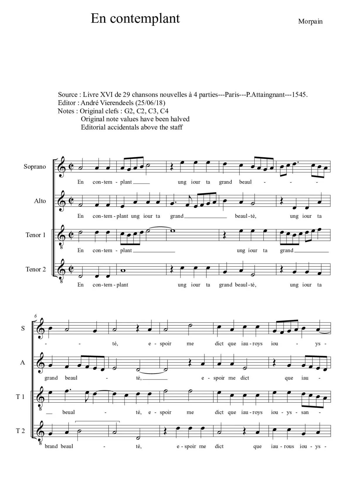 En contemplant ung iour - Page 1