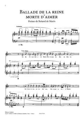 Ballade de la reine morte d'aimer