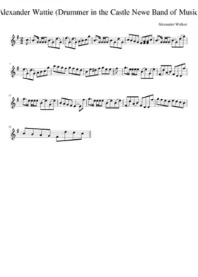 Mr. Alexander Wattie (Drummer in the Castle Newe Band of Musicians)