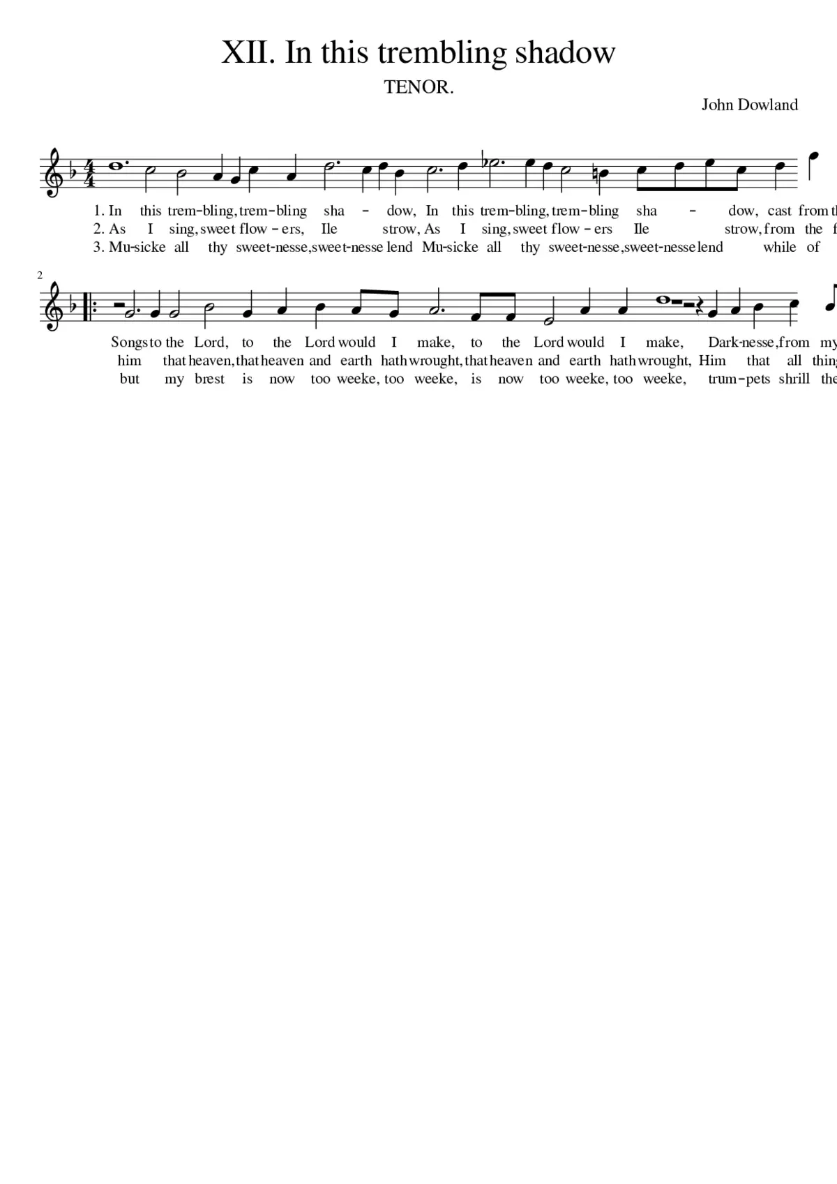 XII. In this trembling shadow - Page 1