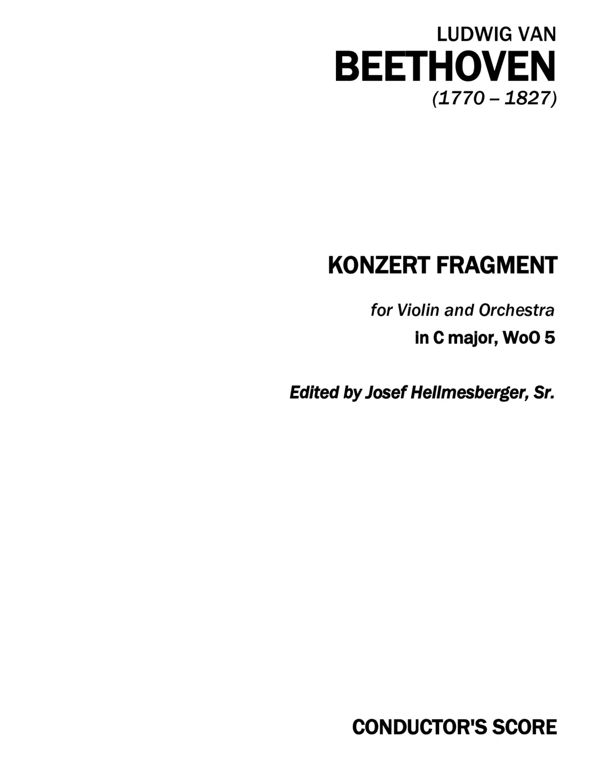 Violin Concerto in C major - Page 1
