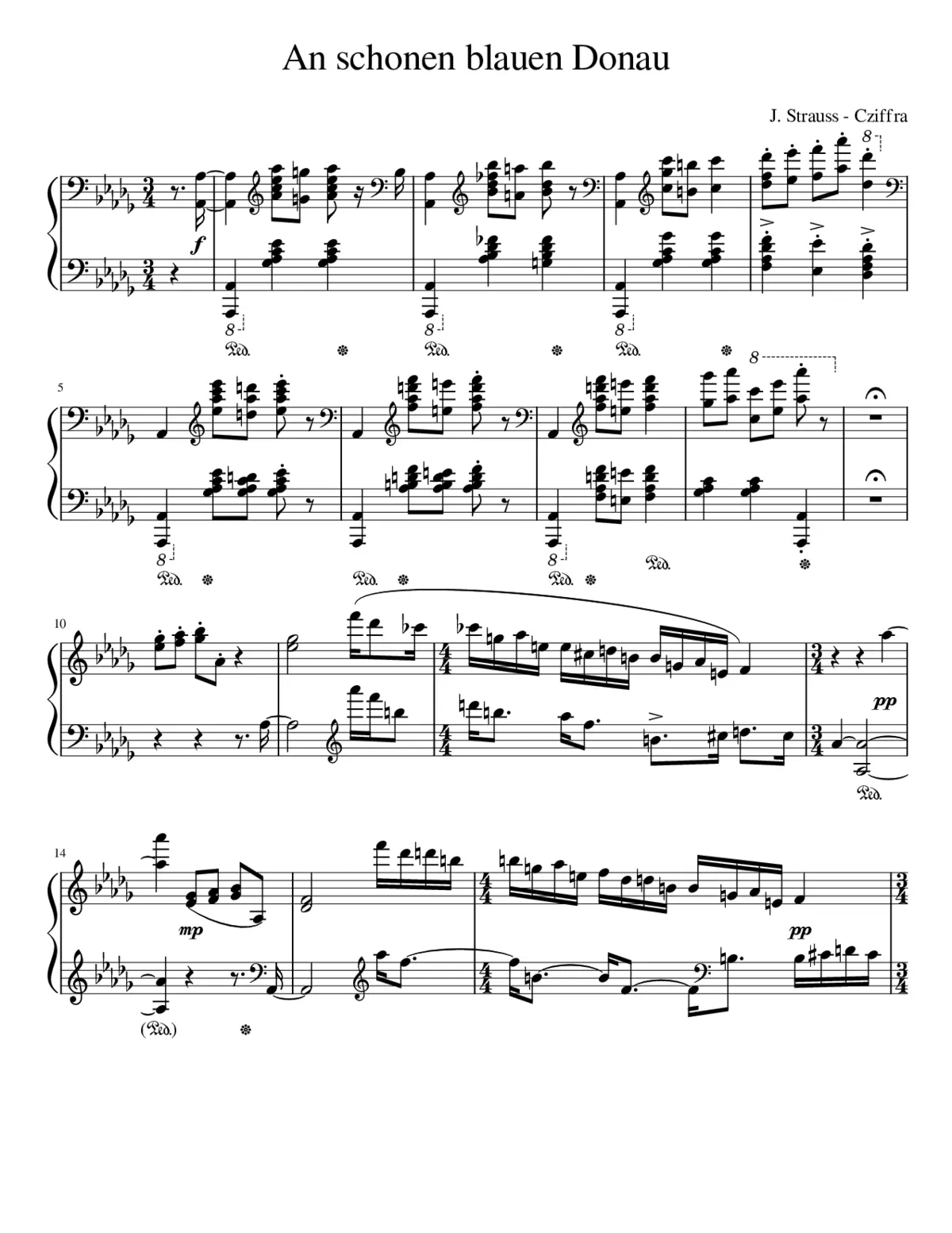 An Der Schönen Blauen Donau - Page 1