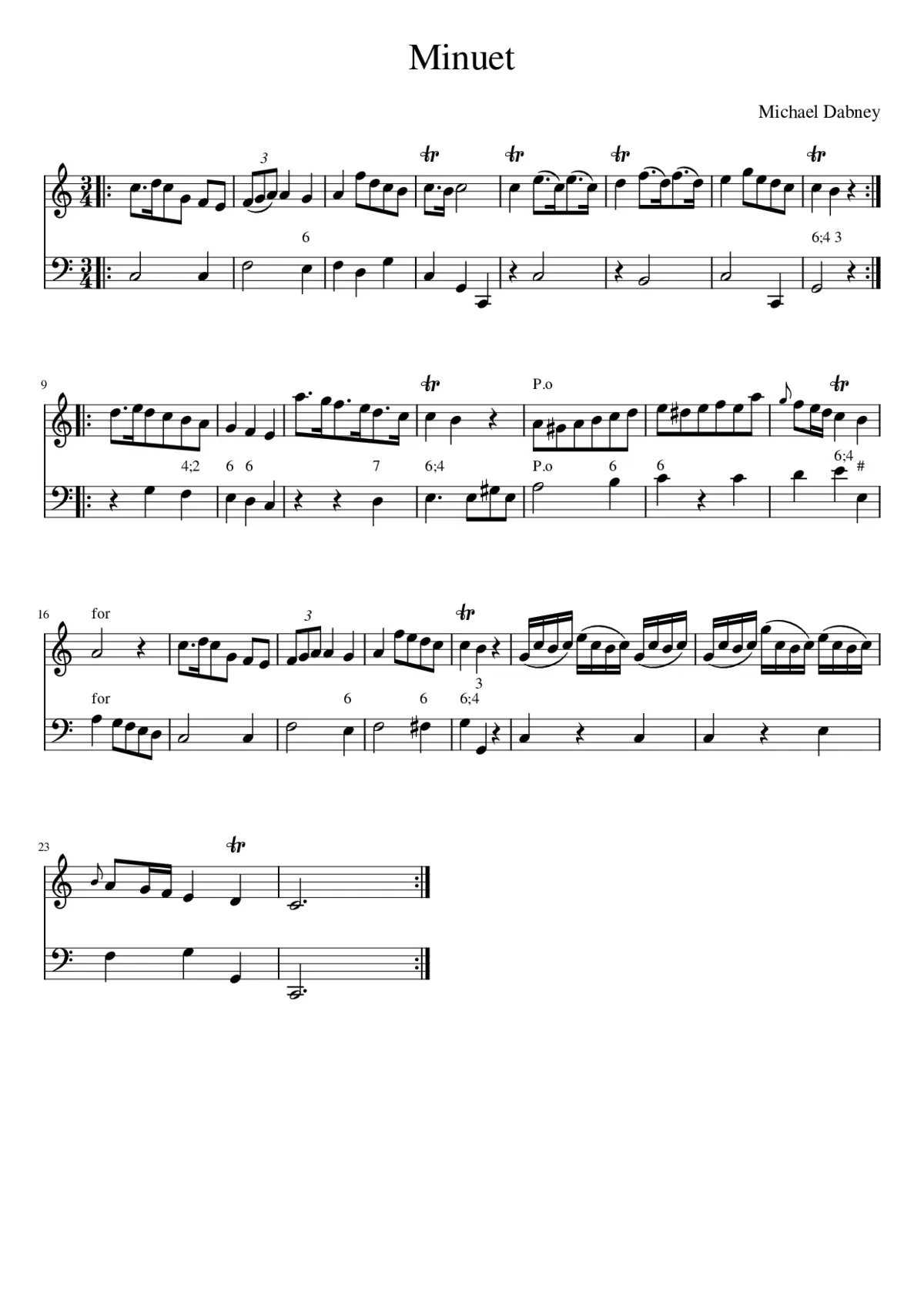 Minuet - Page 1