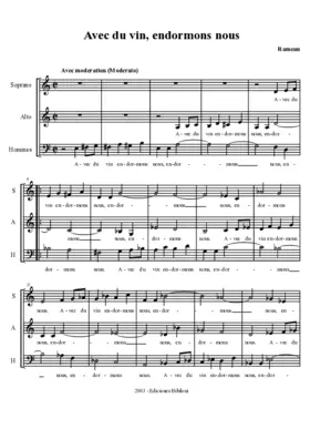 Avec du vin, endormons-nous