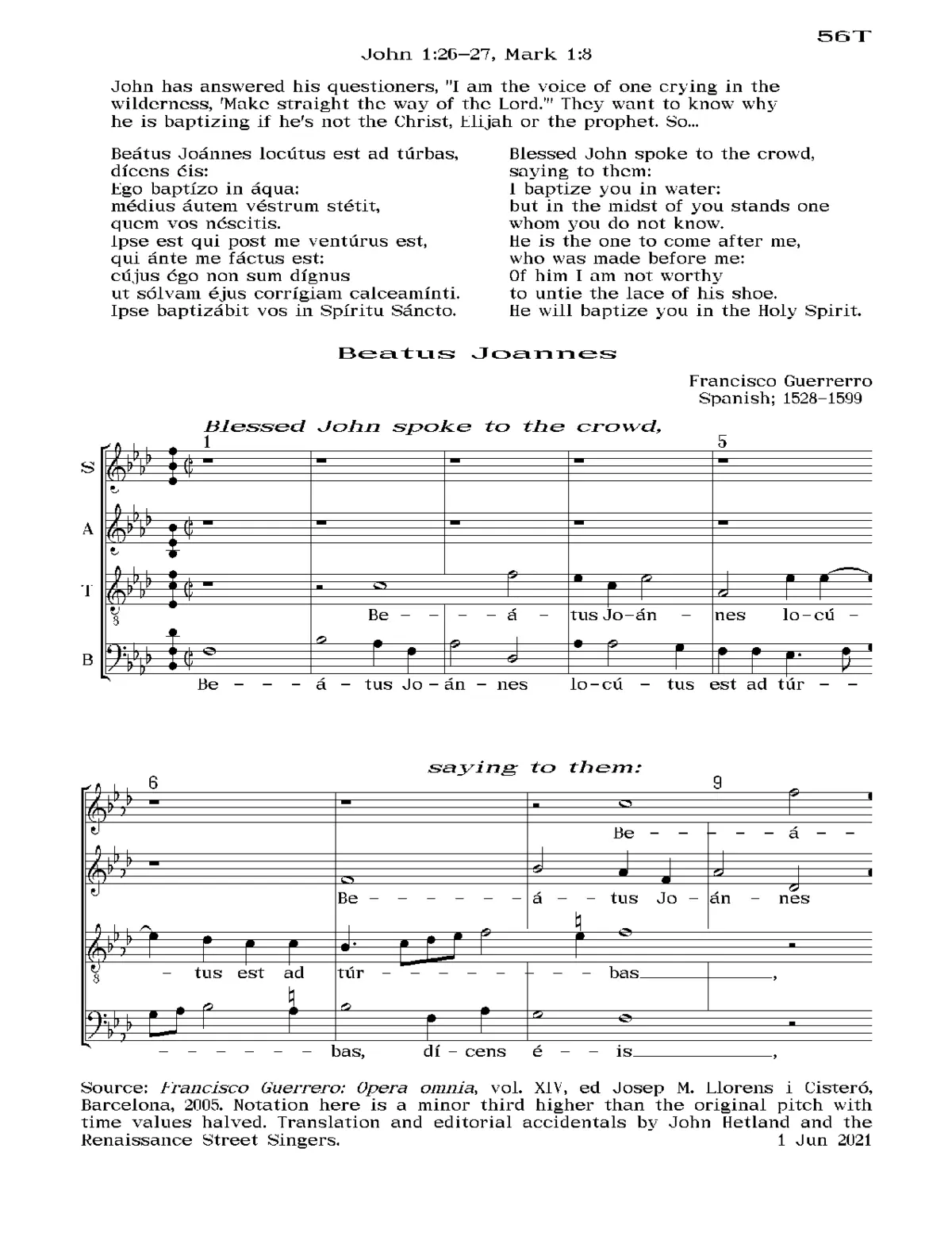 Beatus Joannes - Page 1
