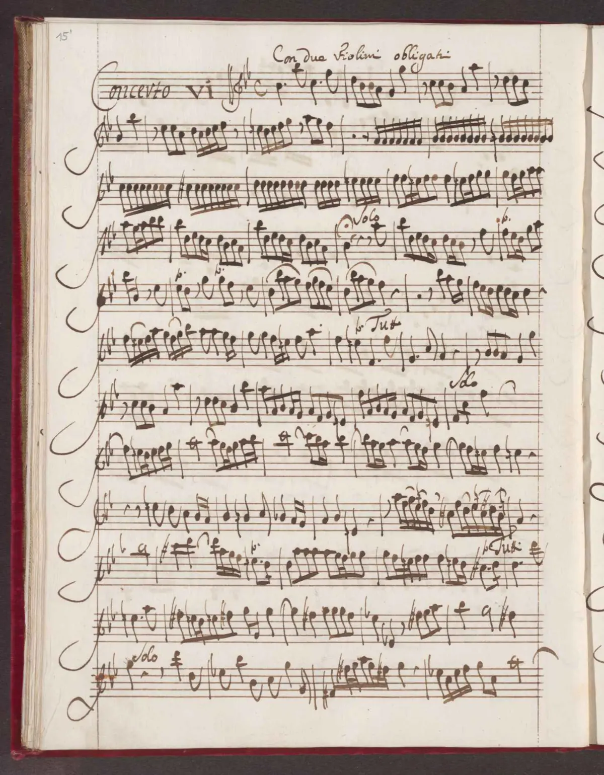Concerto for 2 Violins in B-flat major - Page 1