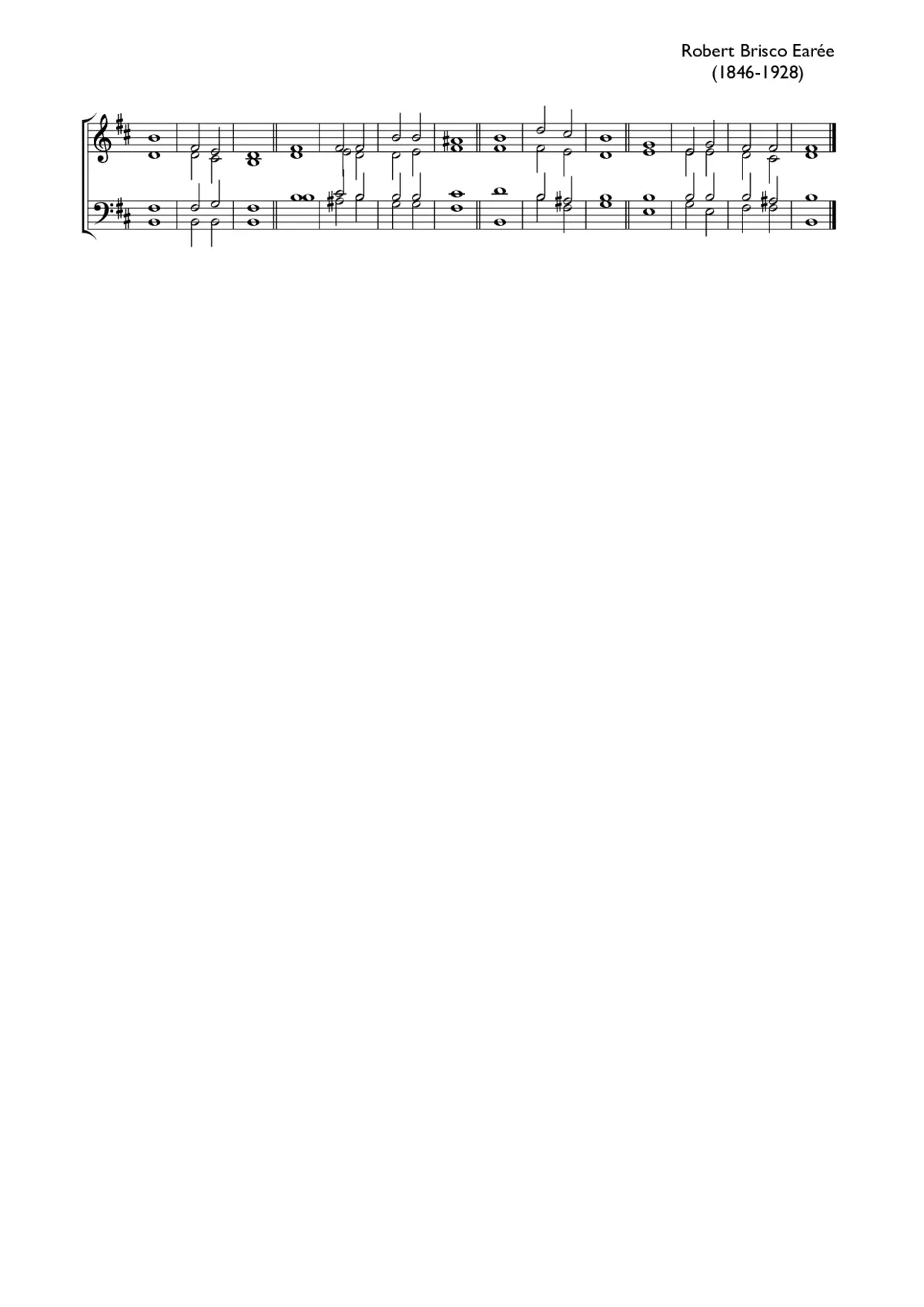 Double chant in B minor - Page 1