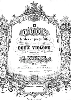 12 Duos faciles et progressifs por deux Violons