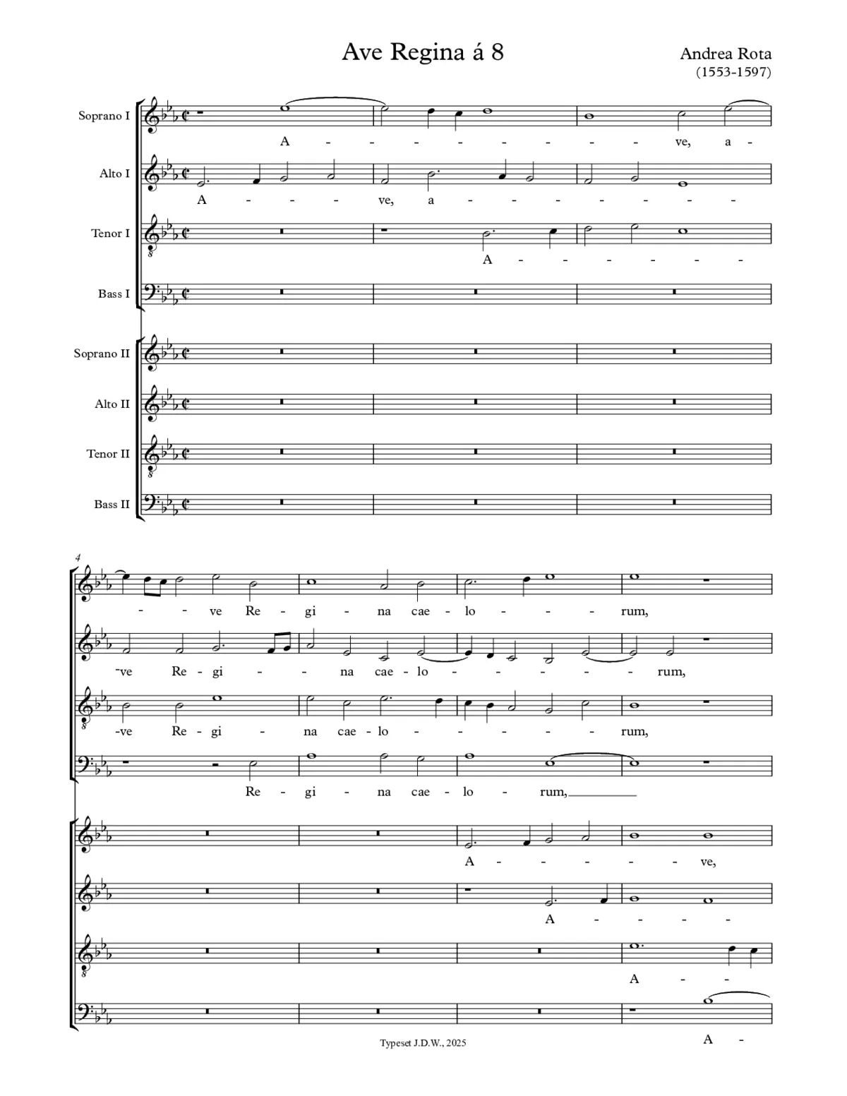 Ave Regina a 8 - Page 1