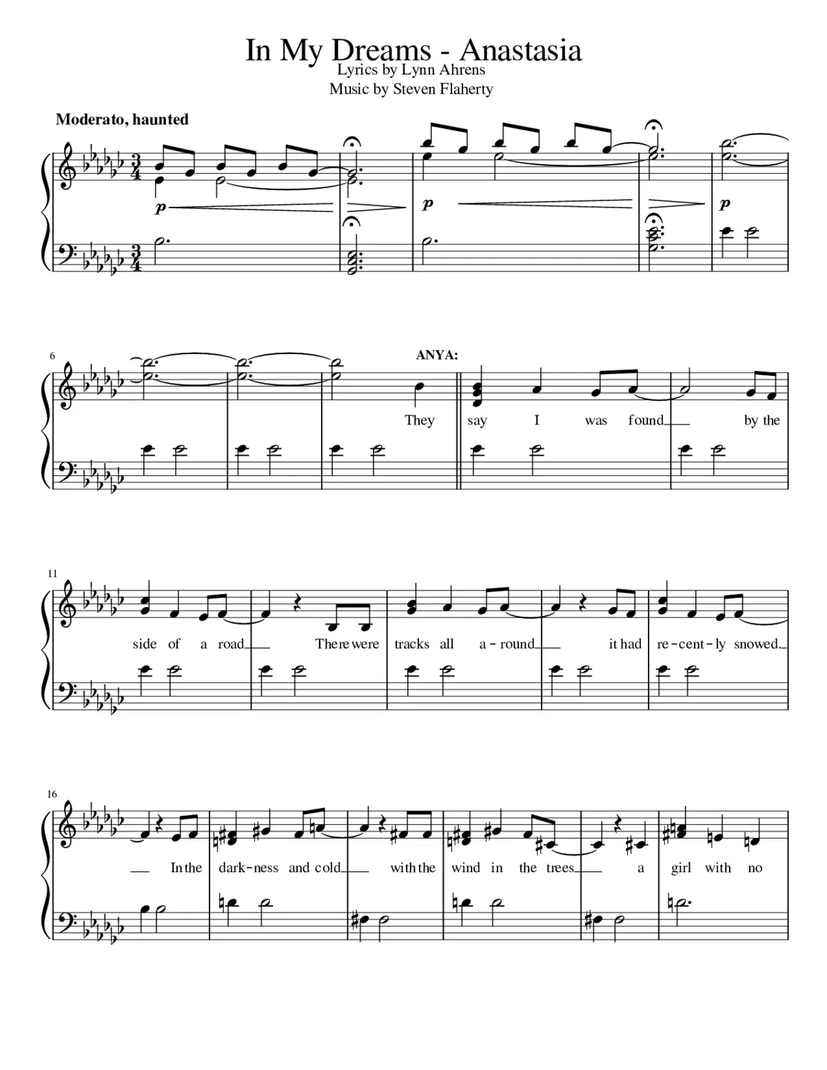 anastasia - in my dreams - Page 1