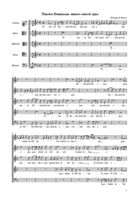 Timete Dominum omnes sancti ejus