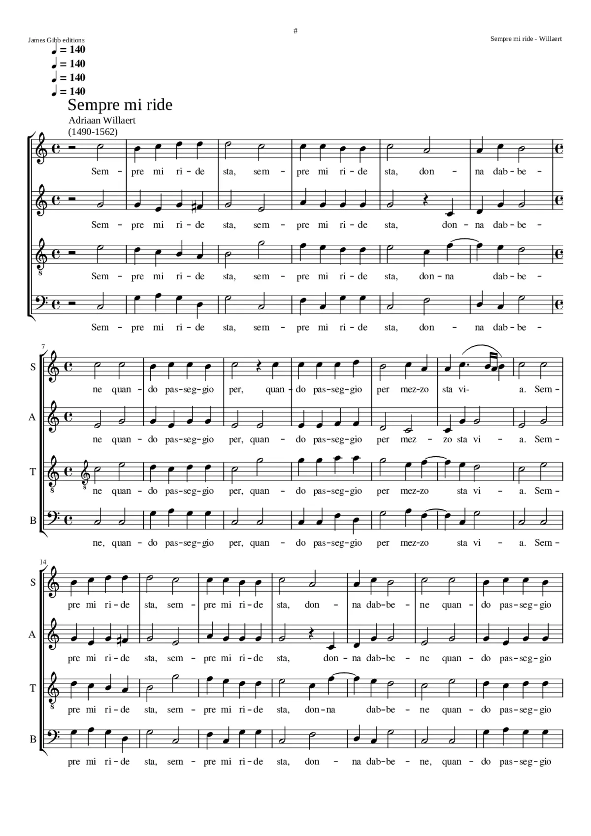 Sempre mi ride sta - Page 1