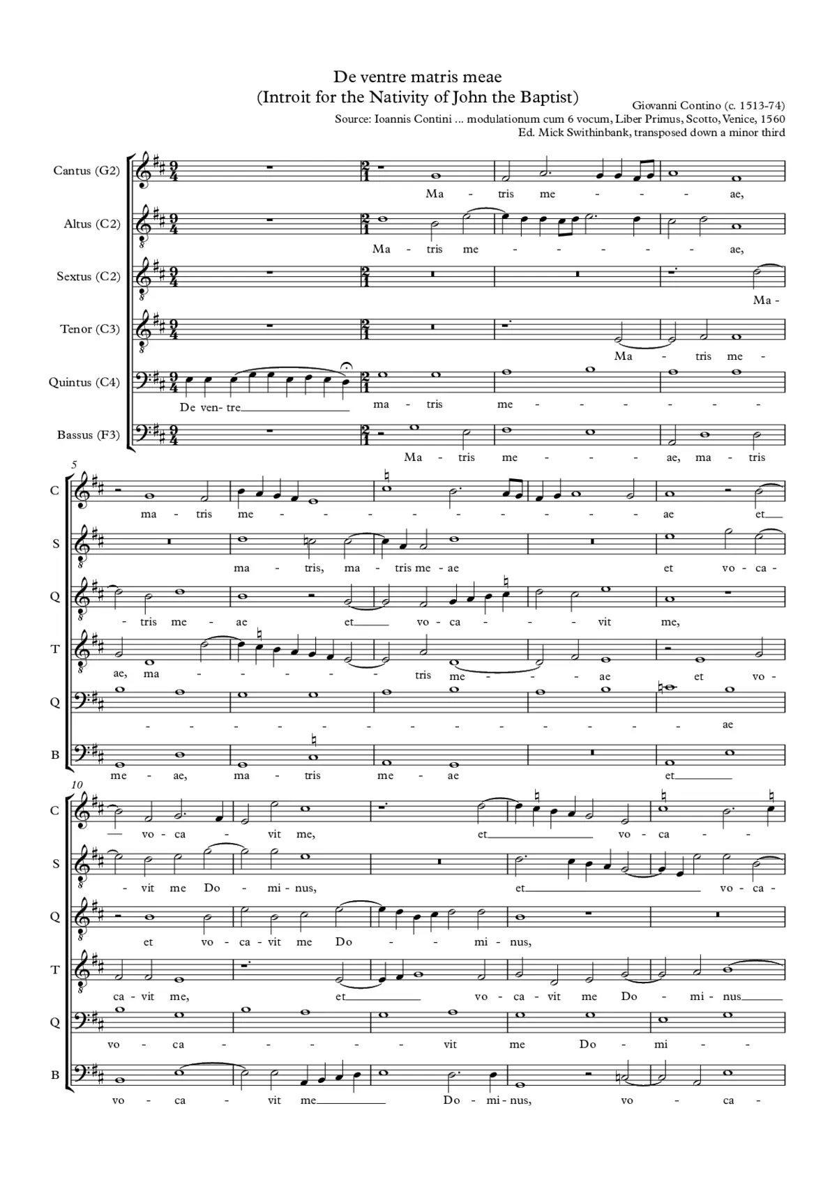 De ventre matris meae - Page 1