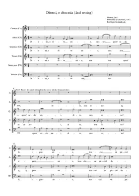 Ditemi, o diva mia (2nd setting)