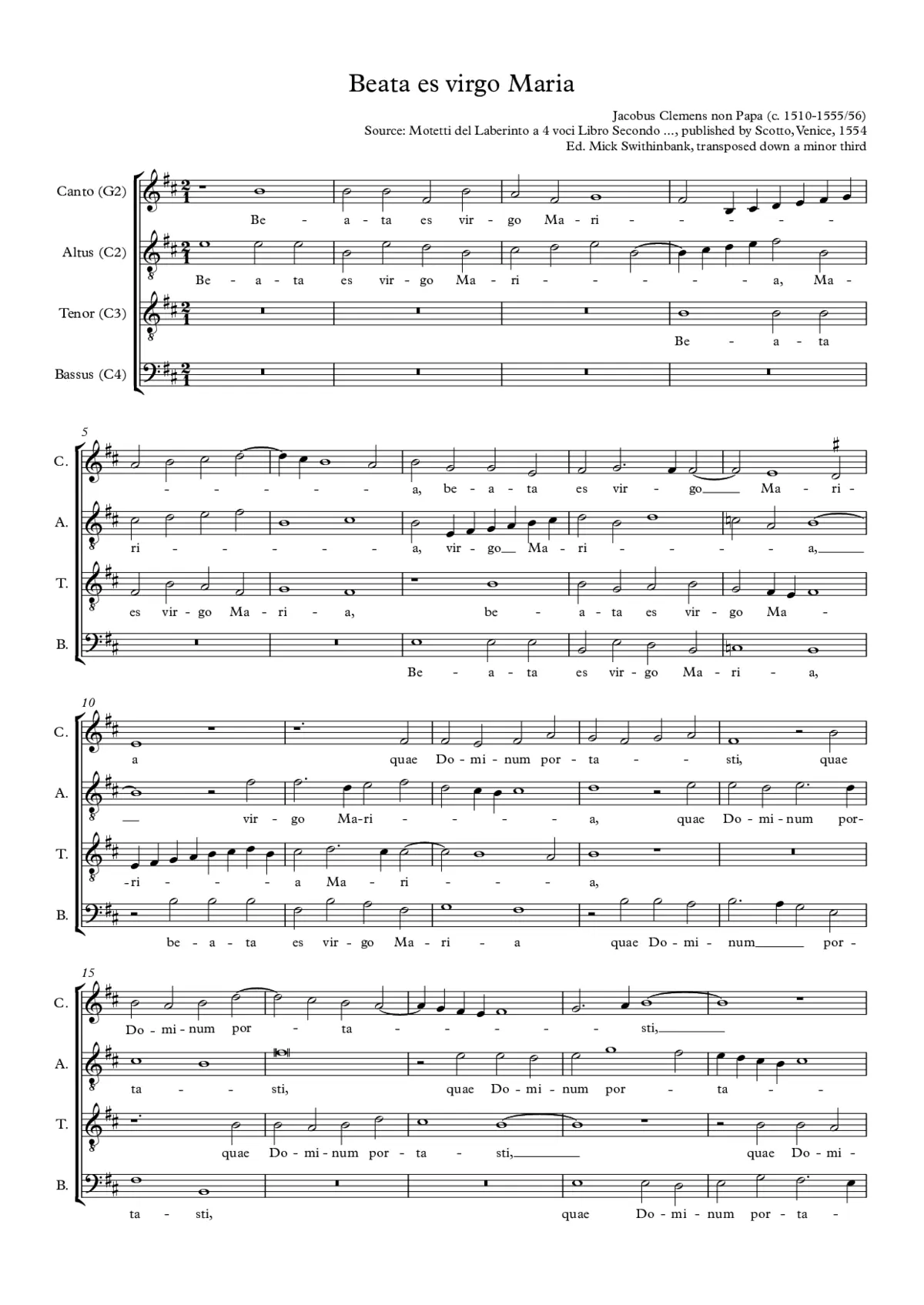 Beata es virgo Maria - Page 1