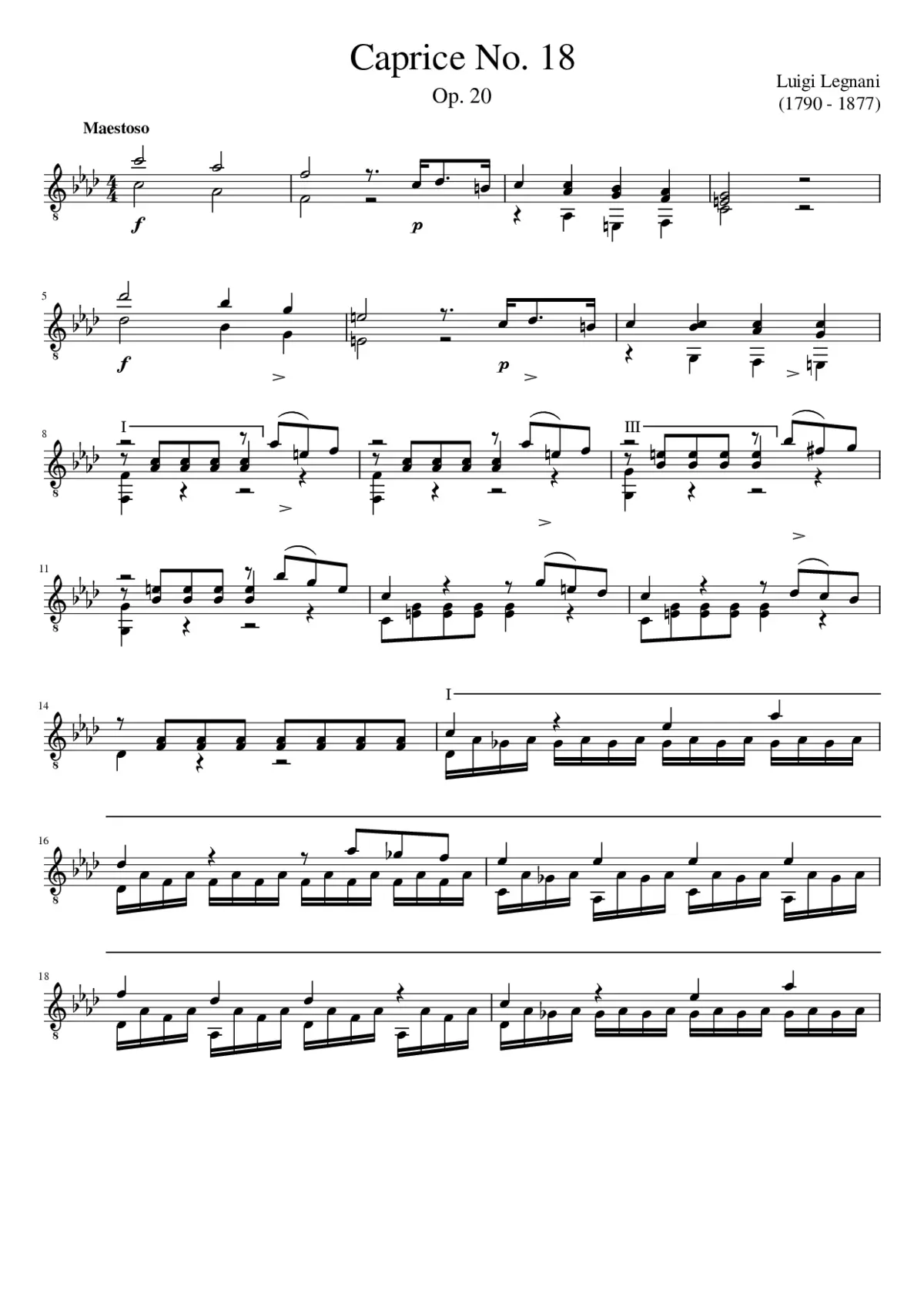 36 Caprices Op.20 - Page 1