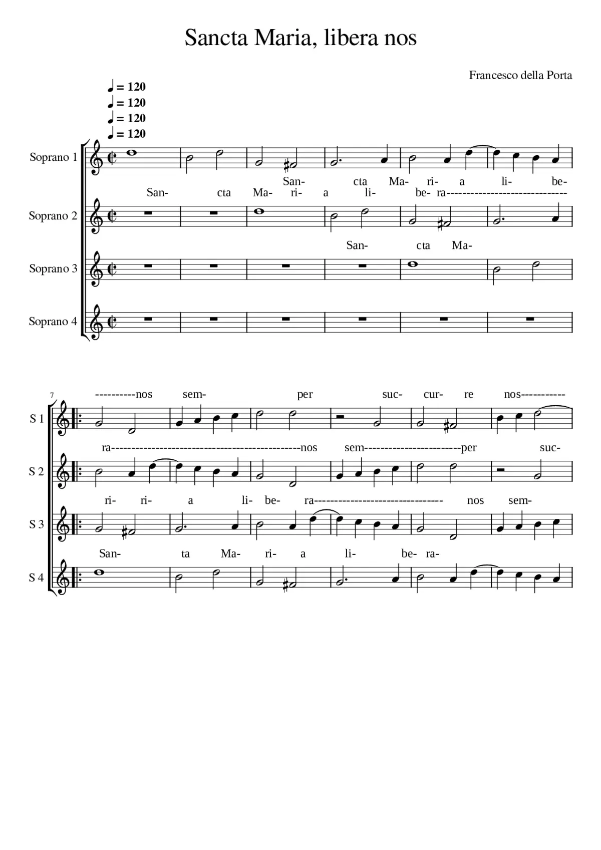 Sancta Maria libera nos - Page 1