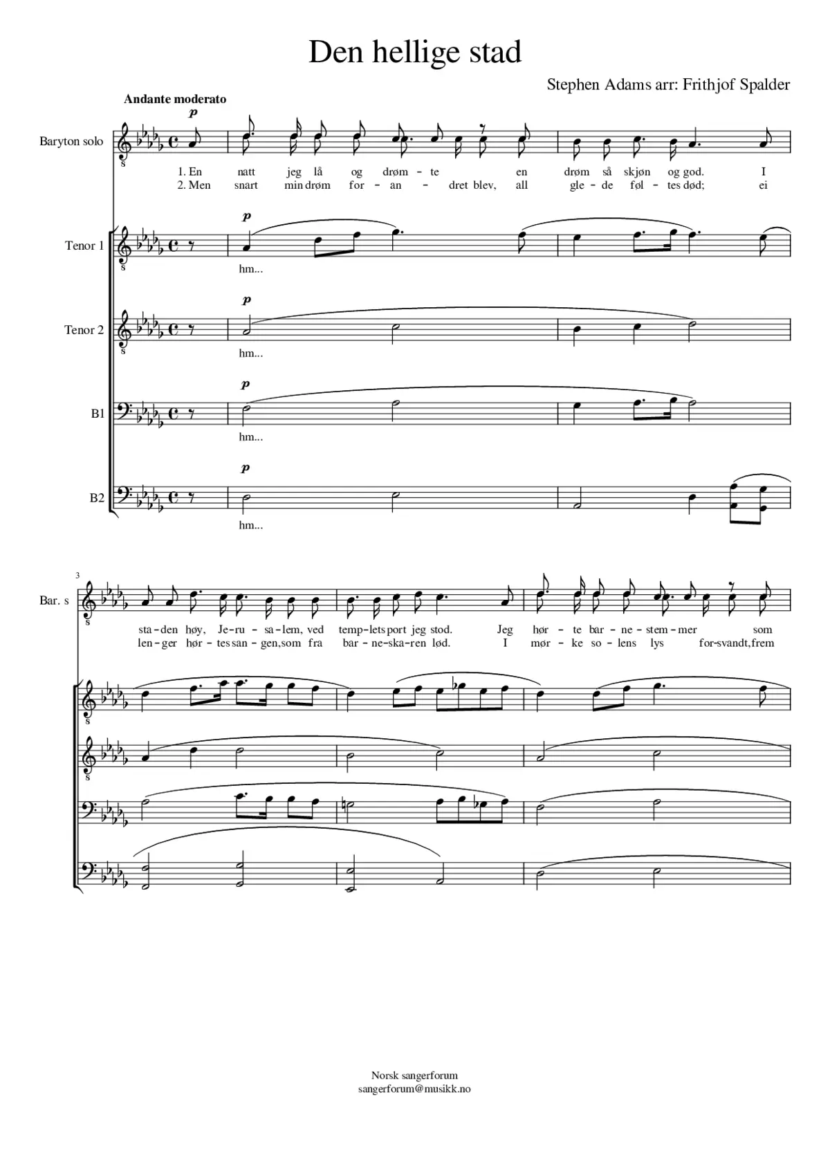 The holy city - Page 1