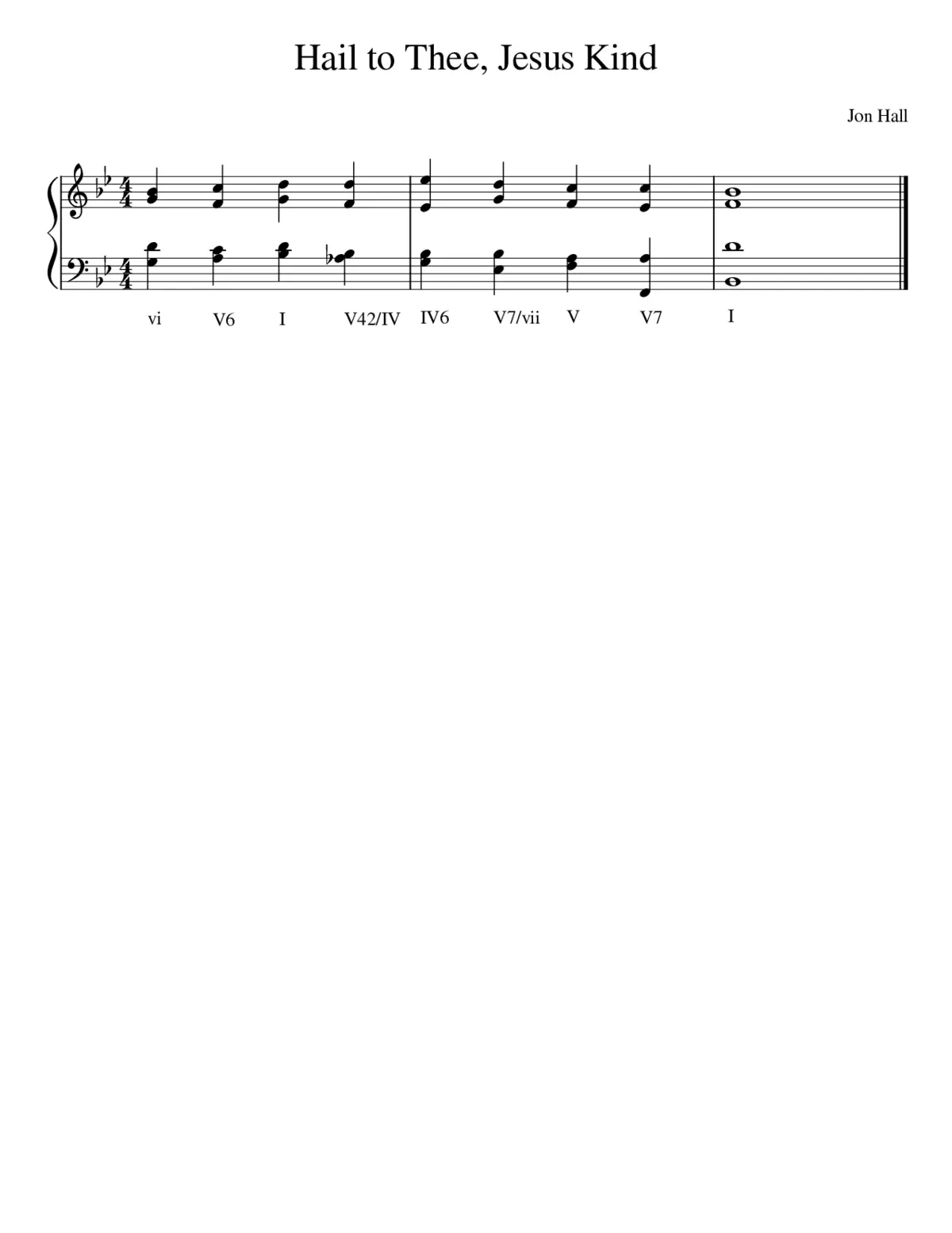 hail to thee jesus kind - Page 1