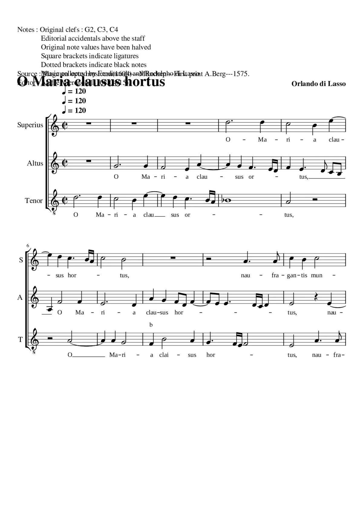 O Maria clausus hortus - Page 1