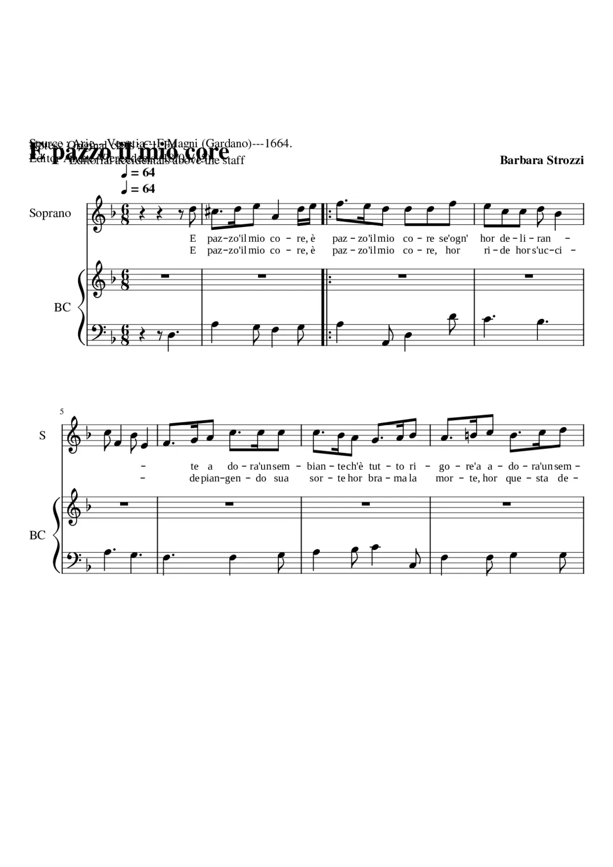 E pazzi il mio core - Page 1