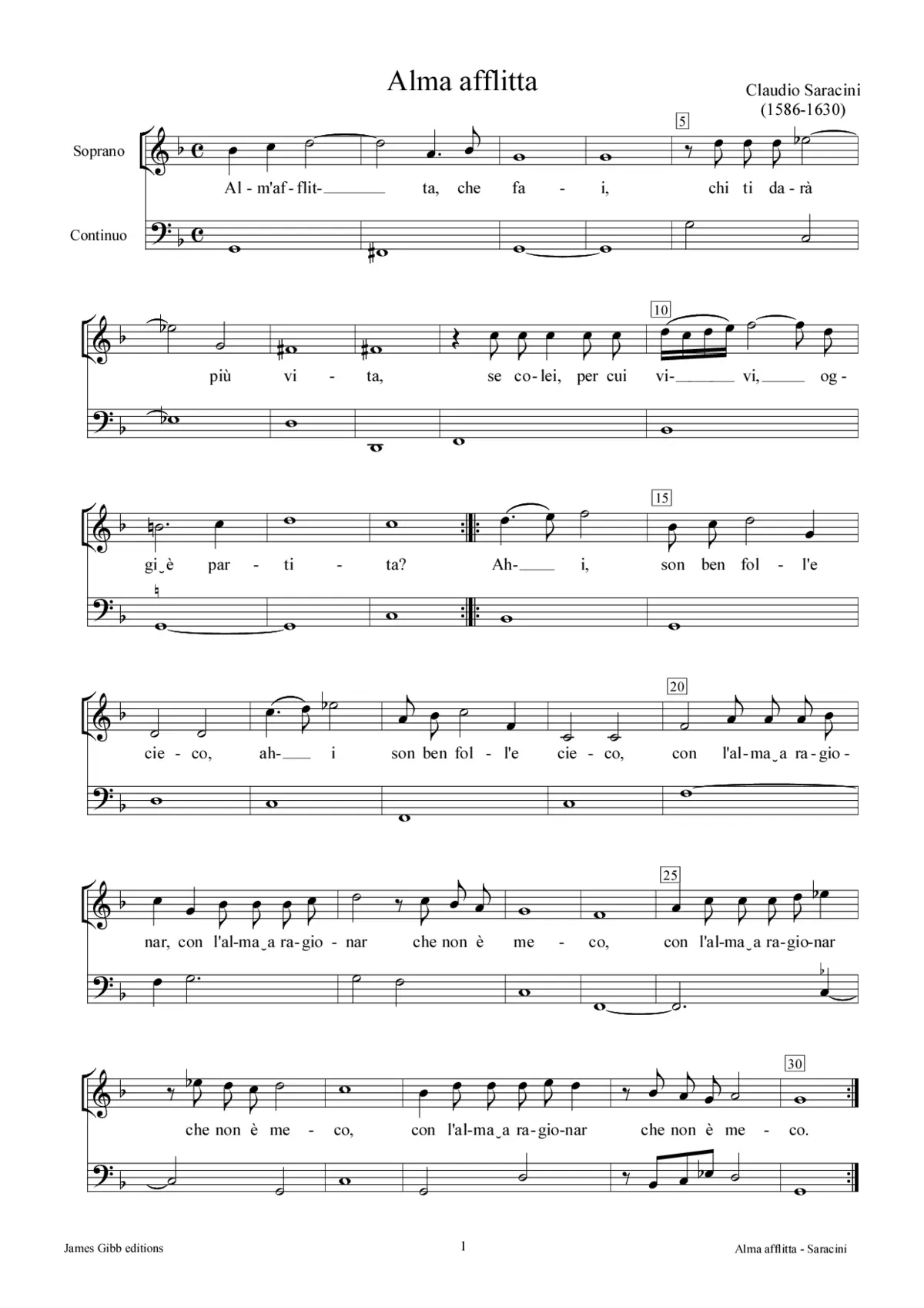 Alma afflitta - Page 1