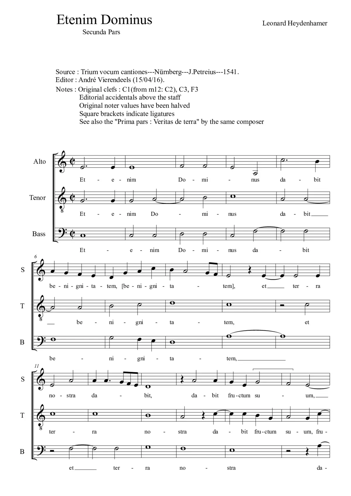 Etenim Dominus - Page 1