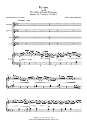Wie lieblich sind deine Wohnungen, op. 35