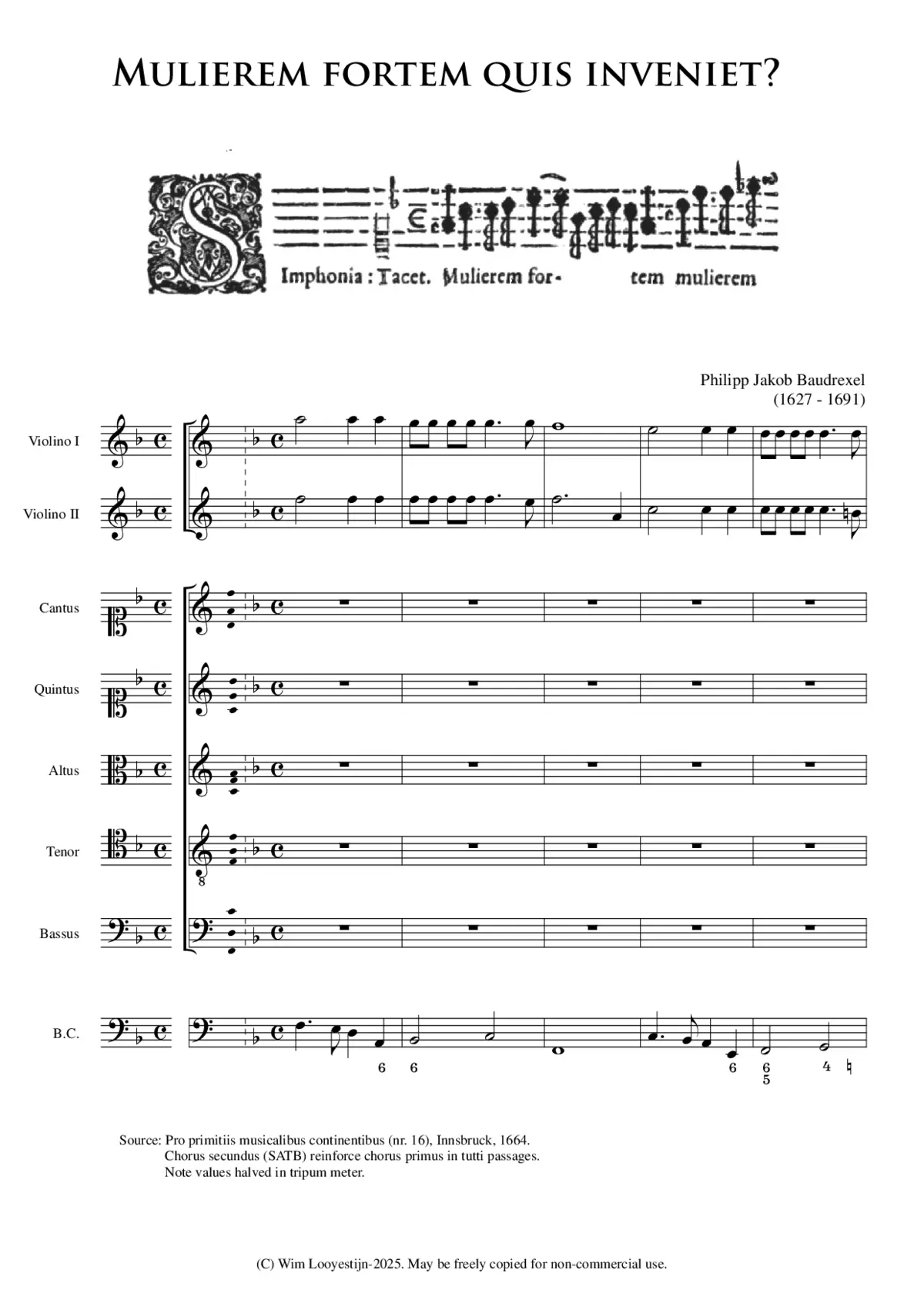 Mulierem fortem quis inveniet - Page 1