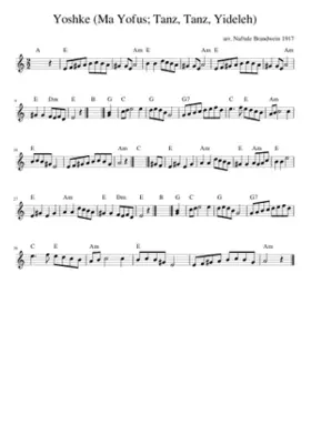 Yoshke (Ma Yofus; Tanz Tanz Yideleh)
