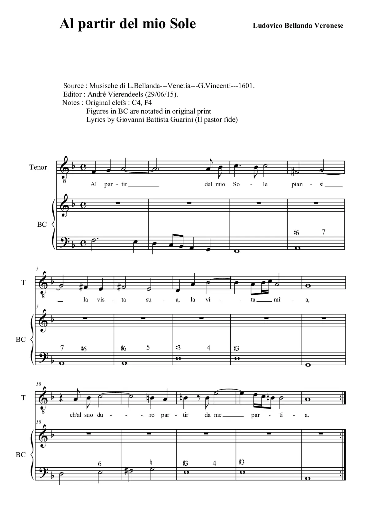 Al partir del mio Sole - Page 1