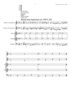 Anima mea liqufacta est SWV 263
