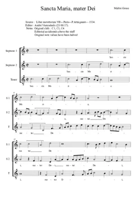 Sancta Maria, mater Dei