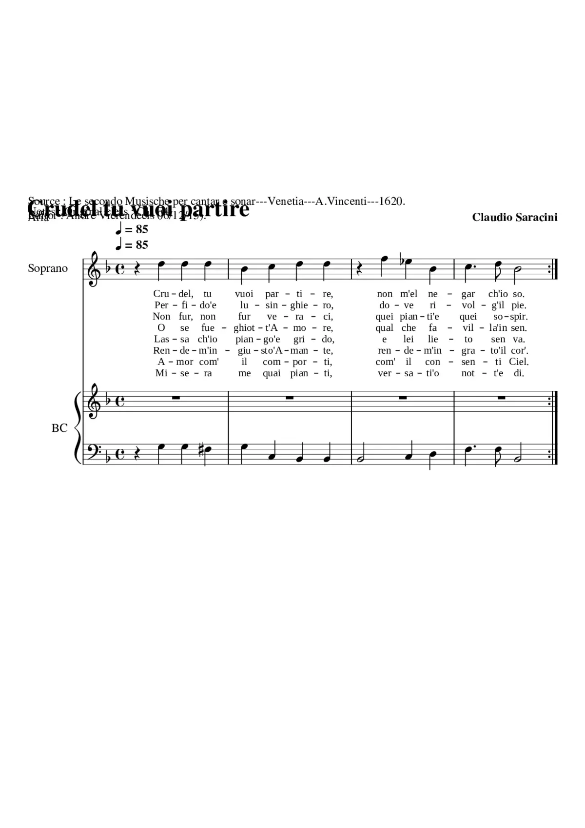 Crudel to vuoi partire - Page 1