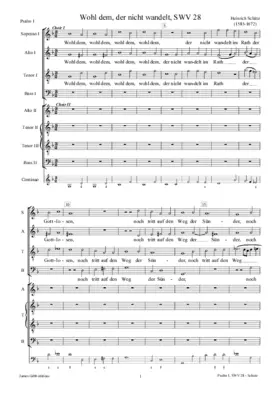 Wohl dem, der nicht wandelt (Psalm 1), SWV 28