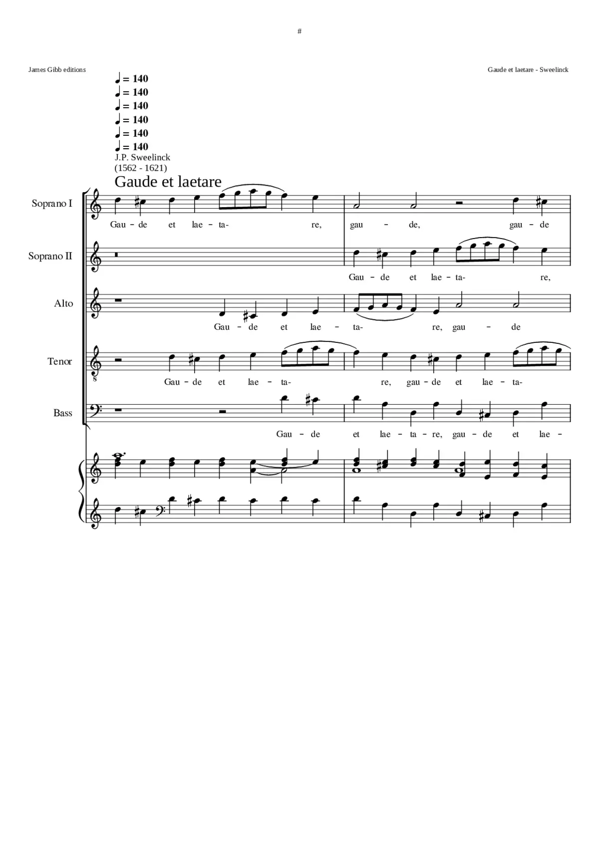 Gaude et laetare - Page 1