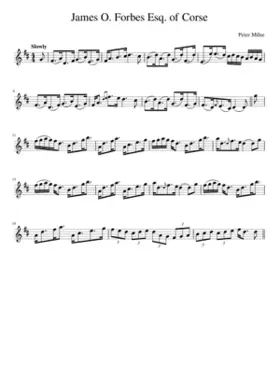 James O. Forbes Esq. of Corse