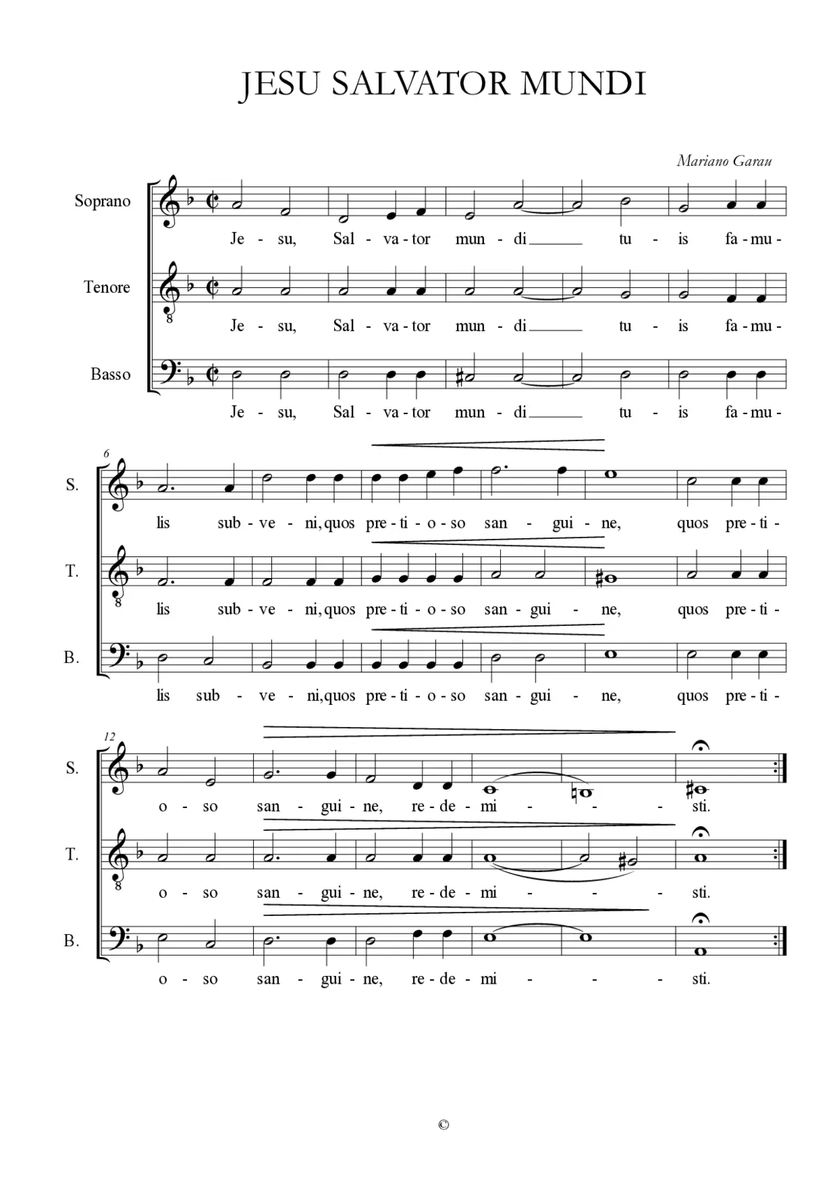 Jesu Salvator mundi - Page 1