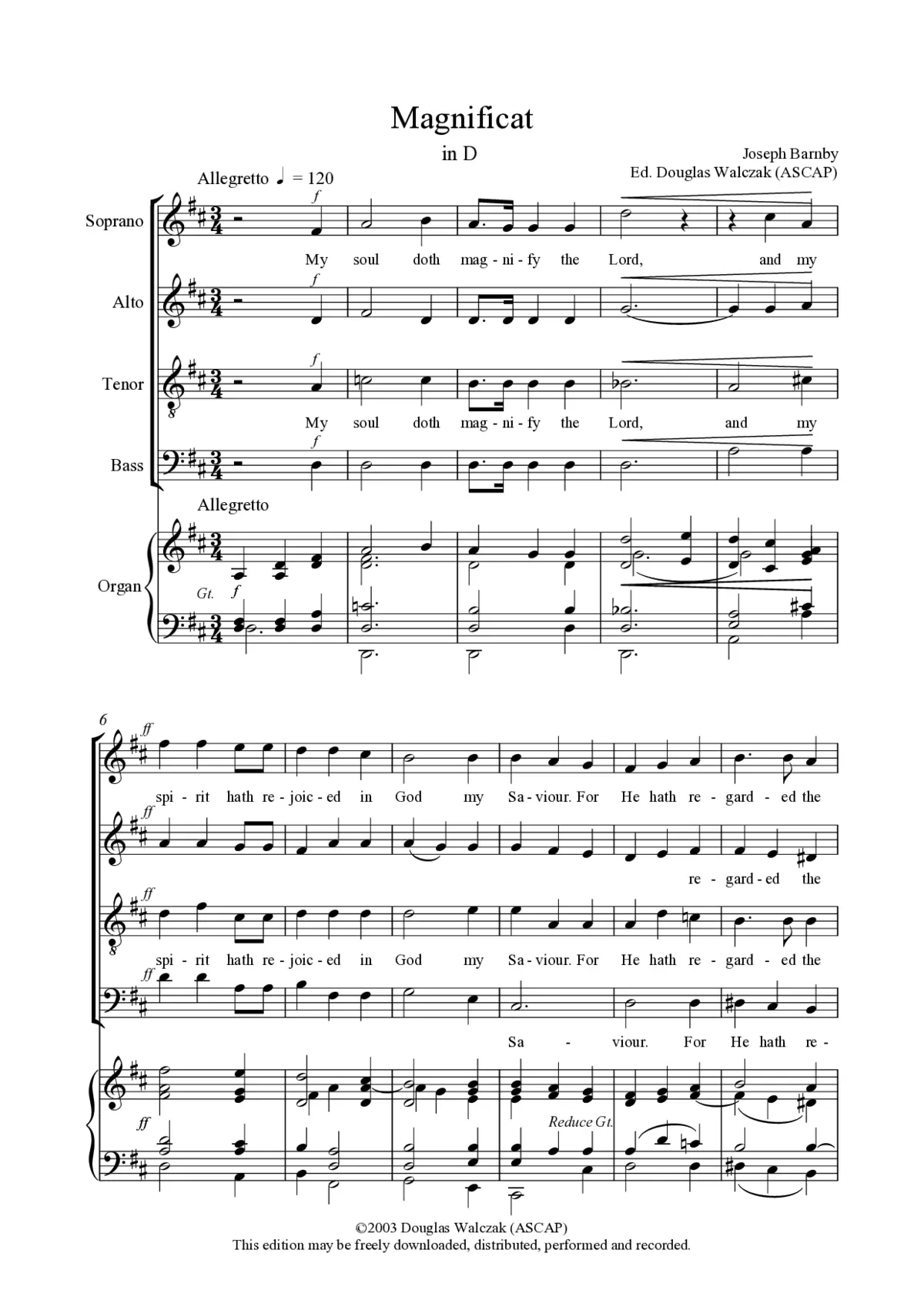 Magnificat in D - Page 1