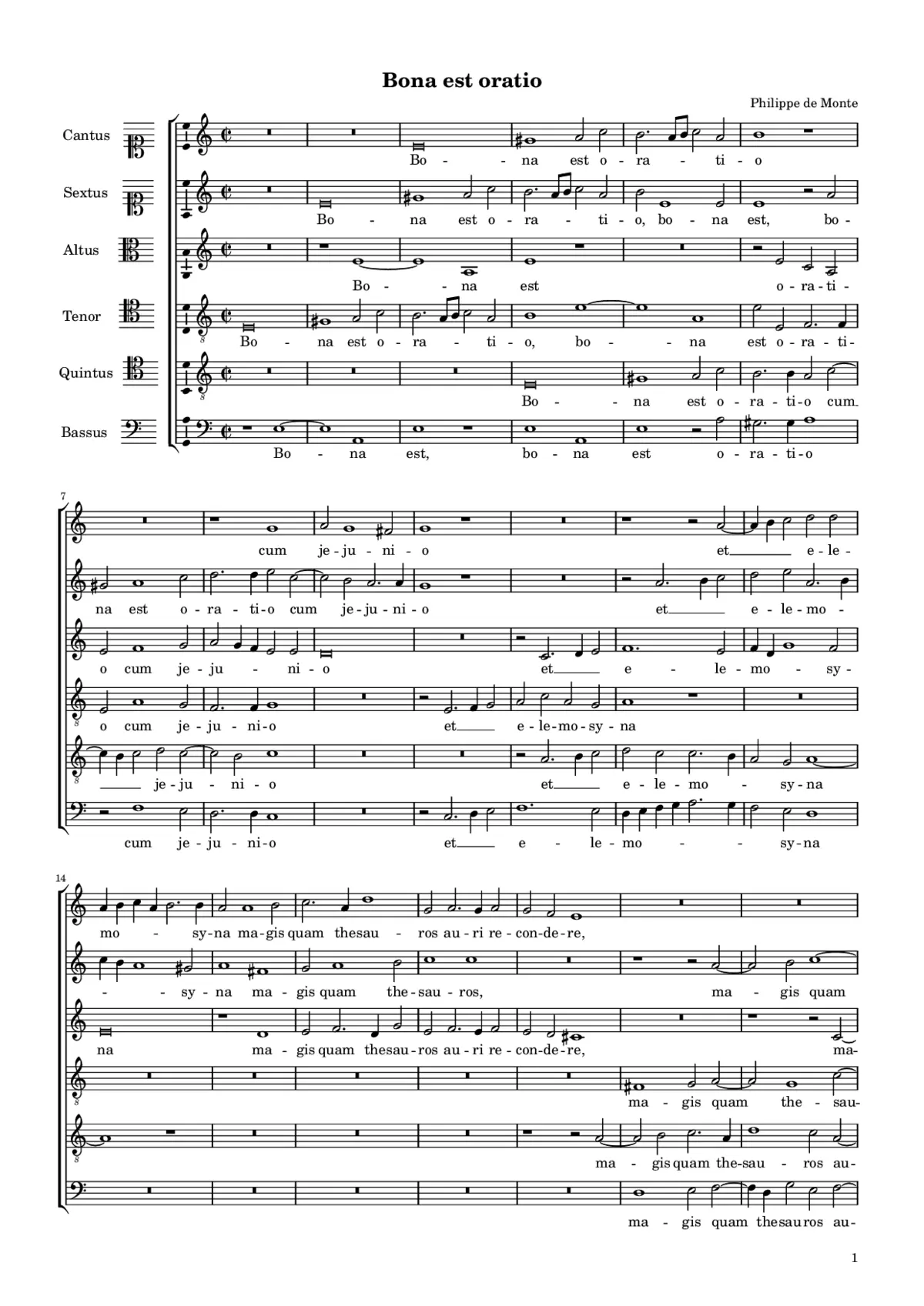 Bona est oratio - Page 1