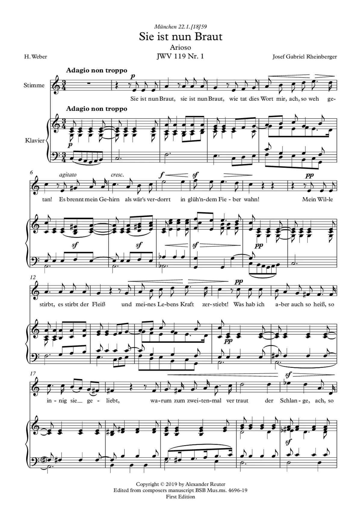 2 Lieder, JWV 119 - Page 1