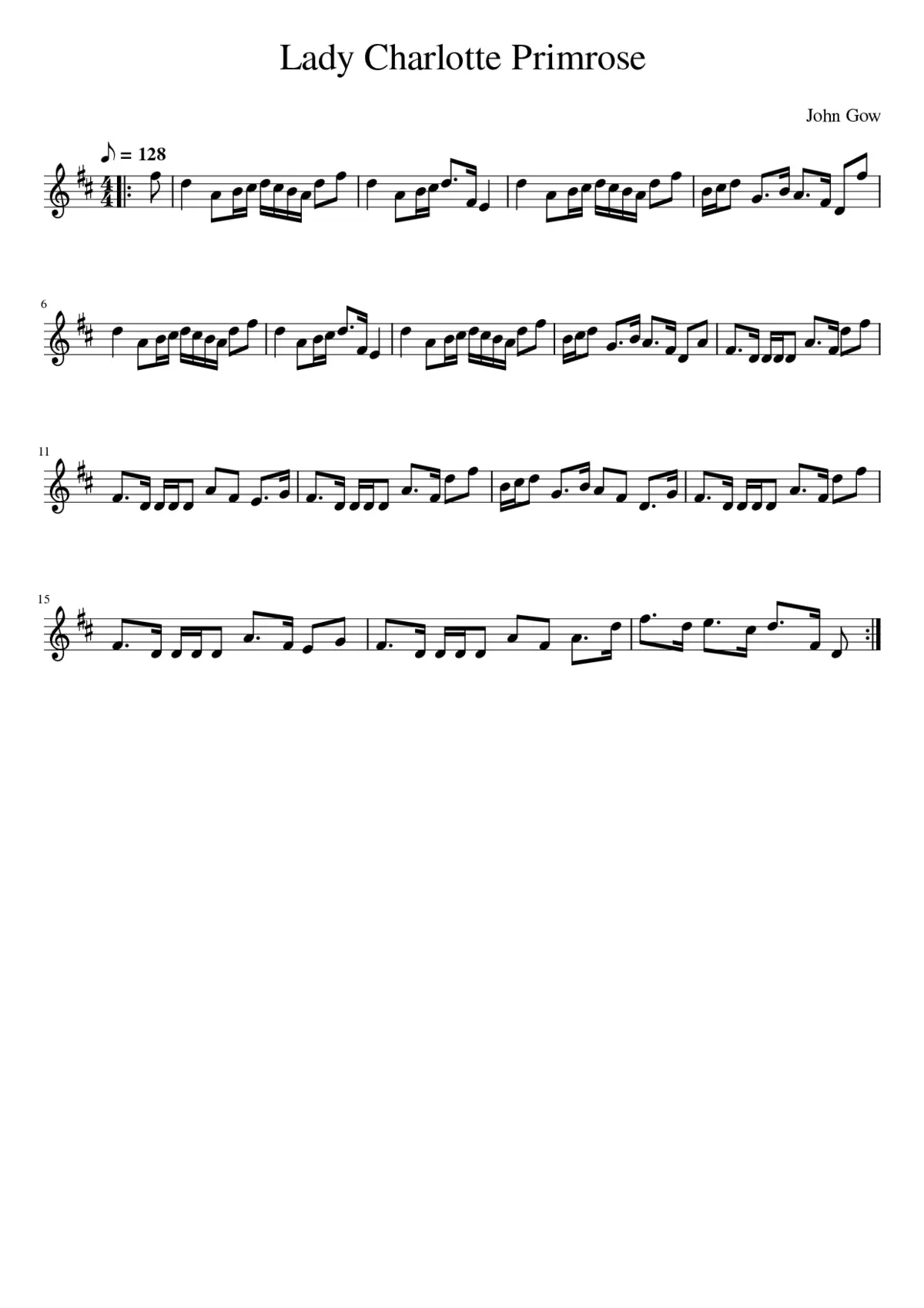 Lady Charlotte Primrose - Page 1