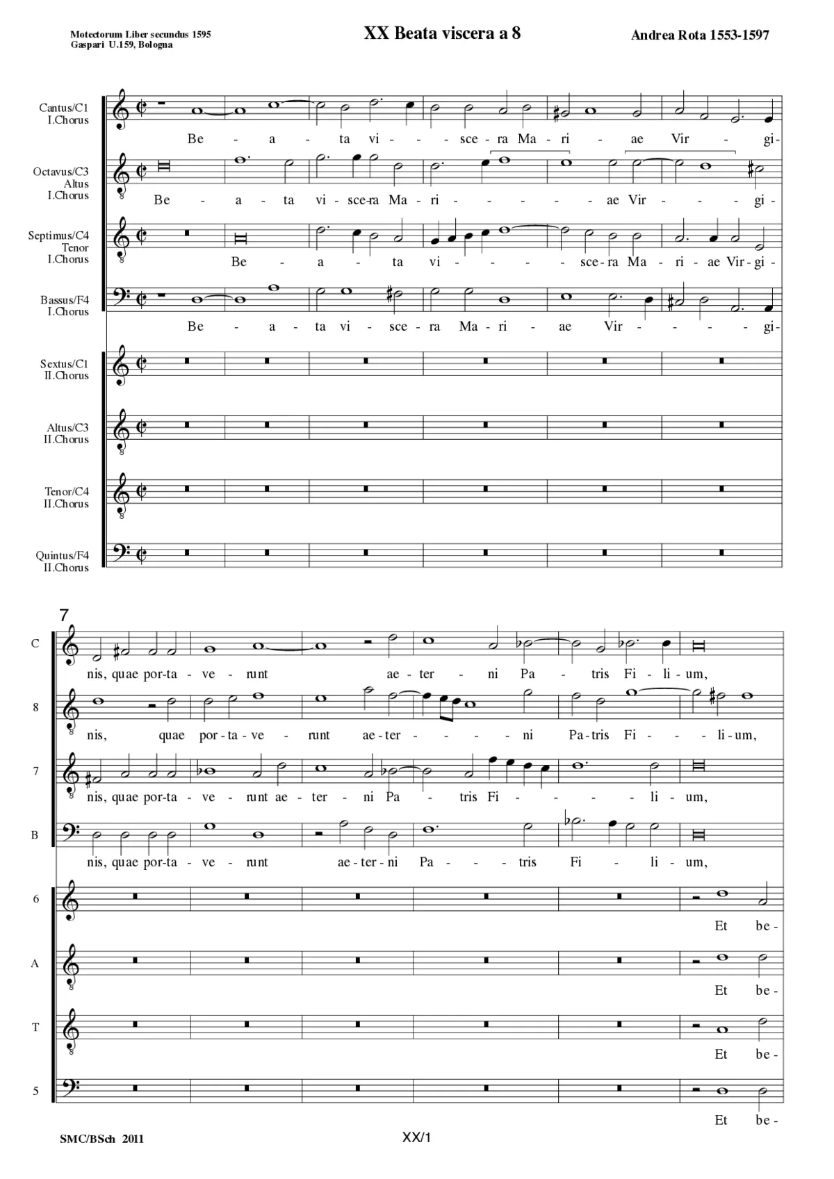 Beata viscera a 8 - Page 1
