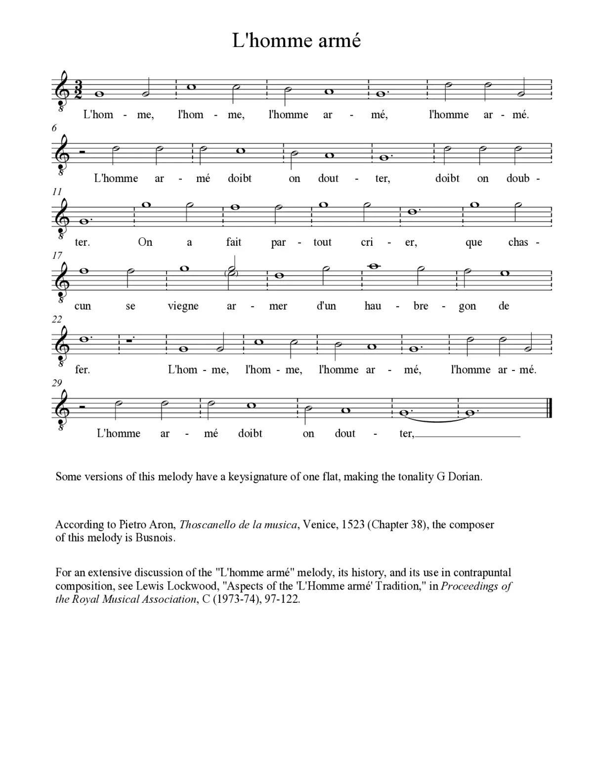 L'Homme armé - Page 1