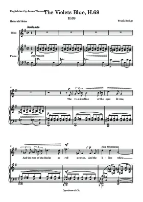 The Violets Blue, H.69