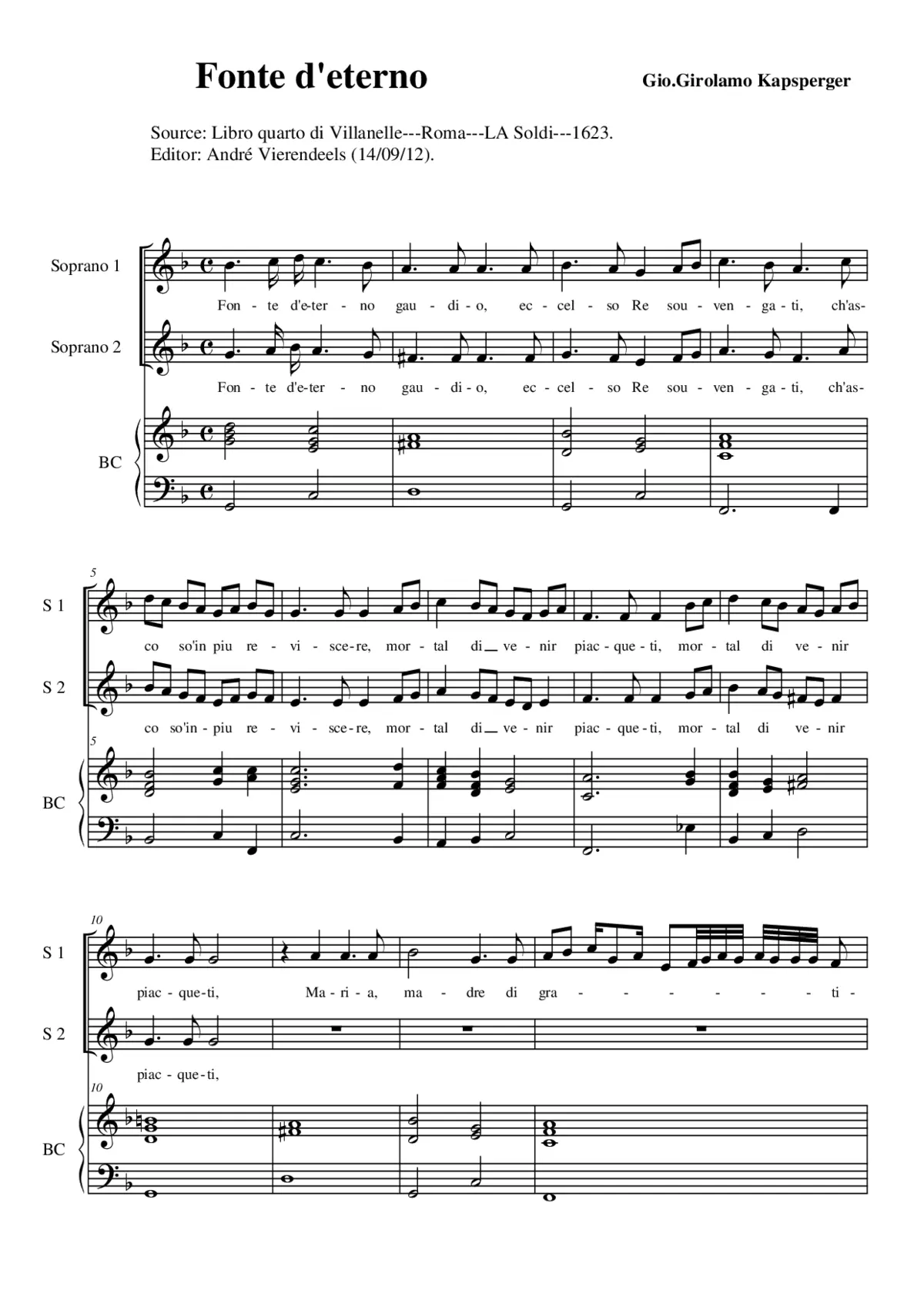 Fonte d'eterno - Page 1