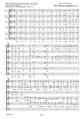 Gloria in excelsis Deo a 6